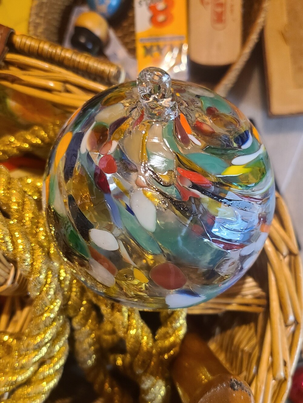 Handblown Glass Orb Ornament